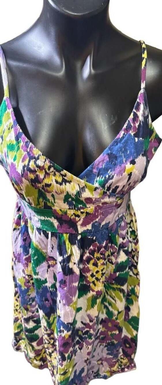 Old Navy Size Large Multi-Color Floral Print Cross-Front Sundress